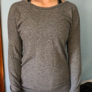 Long Sleeve Gray PINK Shirt